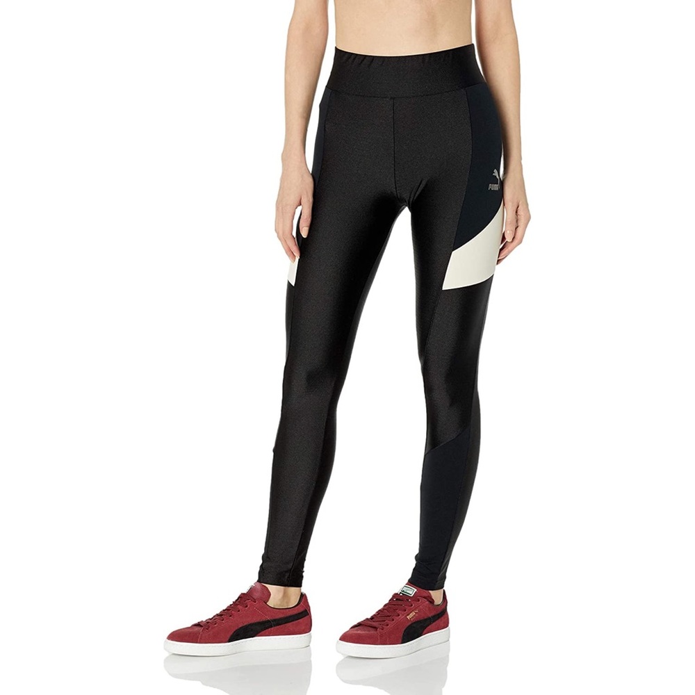 Puma high waist black shiny leggings
